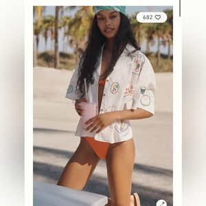 Celandine Picnic Embroidered Top